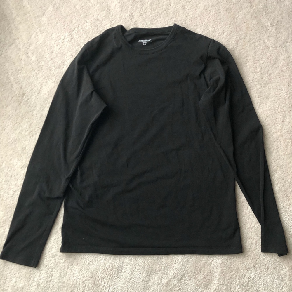 Rough Dress - Mens Black long sleeve shirt